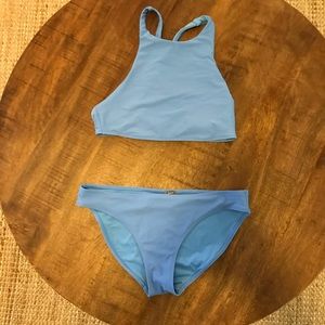 Aerie blue sporty bikini never worn